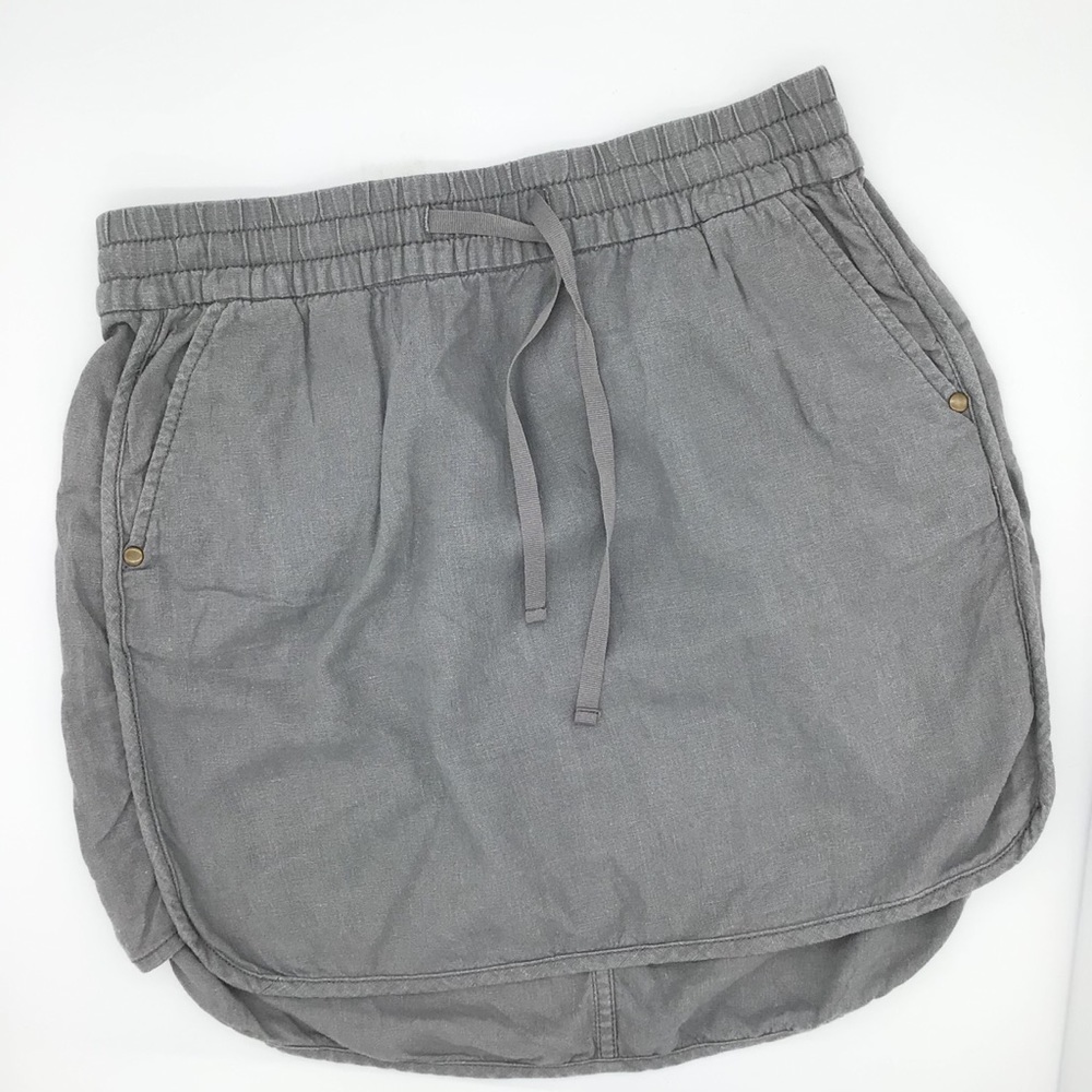 Gray linen skirt - Picture 1 of 2